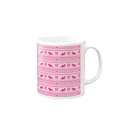 ネコノルディックPink Mug