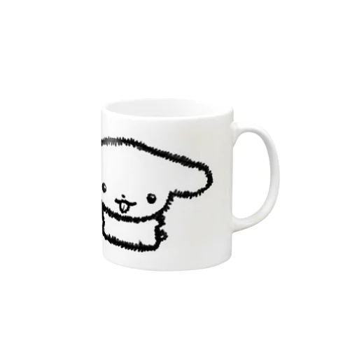 犬　白黒 Mug