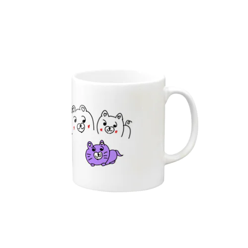 くまねこねこ Mug