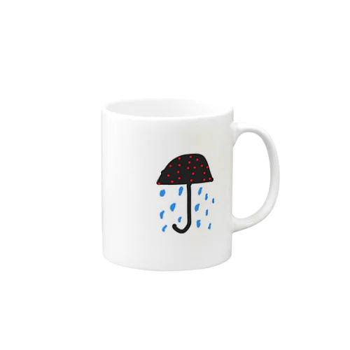 雨降ってきた Mug