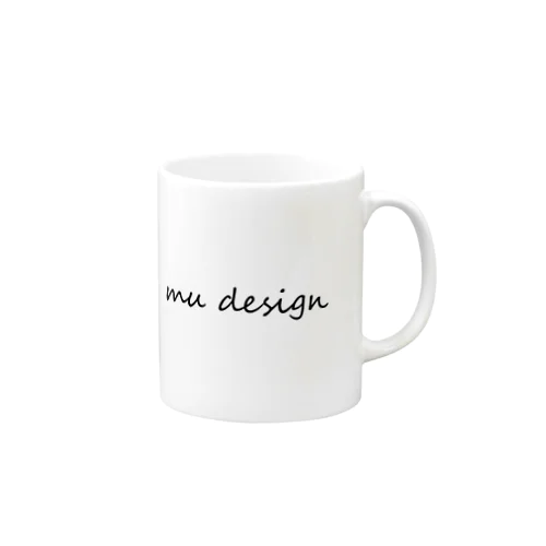 Mu Design　手書きロゴ マグカップ