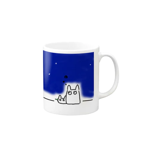 夜空を見上げるマグカップ Mug