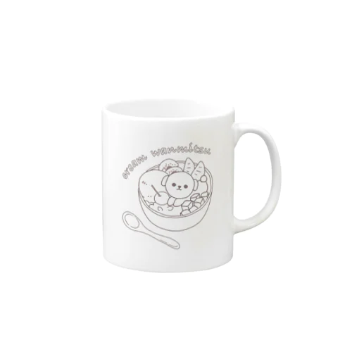 cream wanmitsu Mug