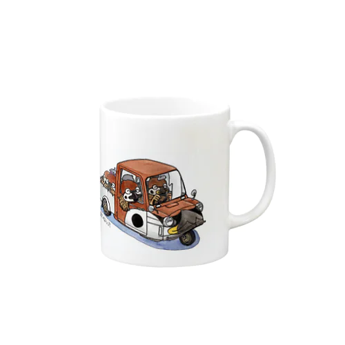 スズメと名車 Mug