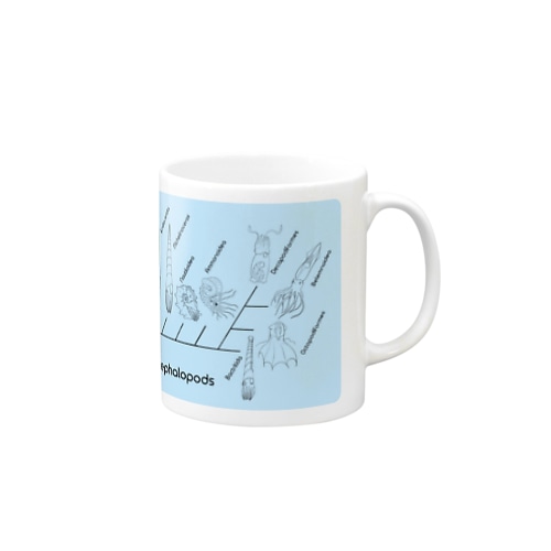 イカタコちゃん(blue) Mug