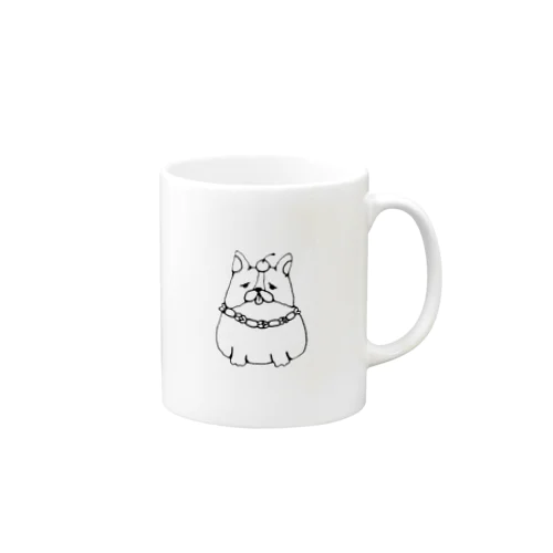 頭頂部にチェリー（フレンチブル） Mug