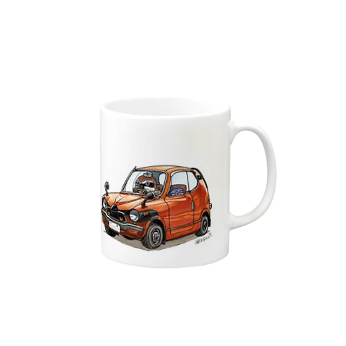 モズと名車 Mug