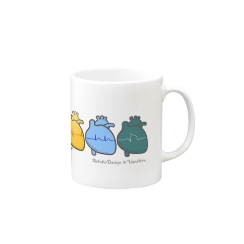 とにかく心臓全部のせ。 Mug