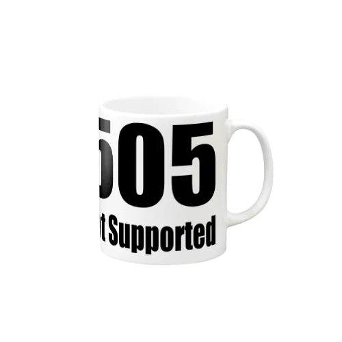 505 Not Supported マグカップ