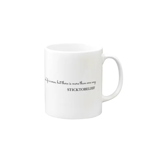 人生は一度切りだけど道は一つじゃない👍 Mug