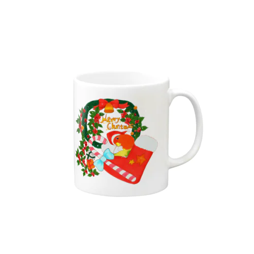 【コザクラインコ】クリスマスオピーチョ Mug