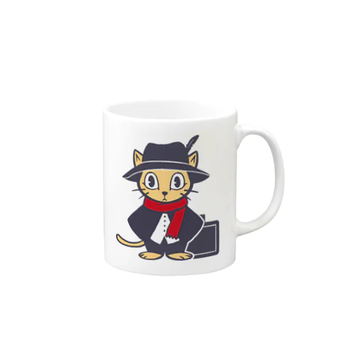 旅猫くん 冬装 Mug