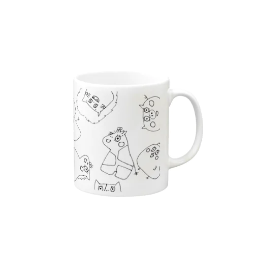 散らかり動物 Mug