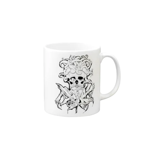 skull hands Mug