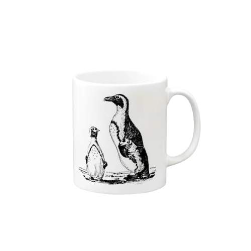 ペンギン　＜アンティーク・プリント＞ Mug