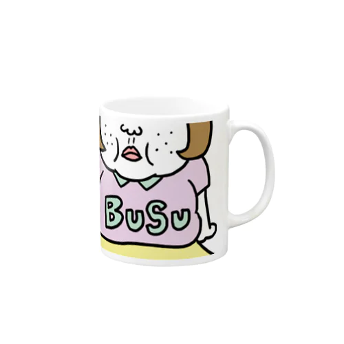 憎めないブス顔マグ Mug