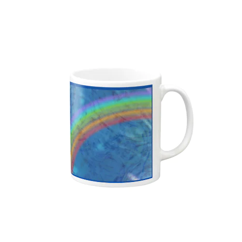 水面に映る虹 マグカップ