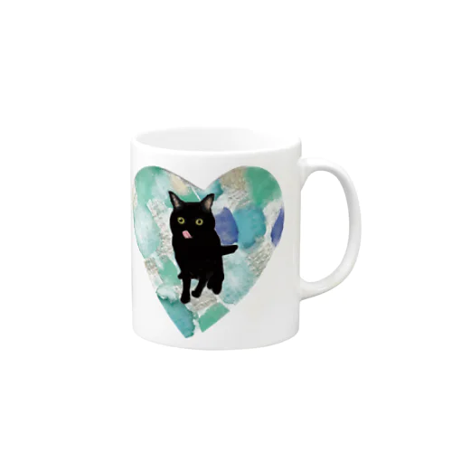 舌ペロ黒猫 Mug