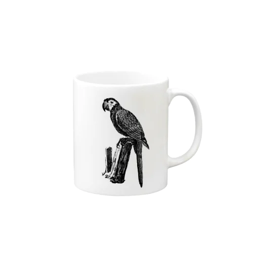 インコ　＜アンティーク・プリント＞ Mug