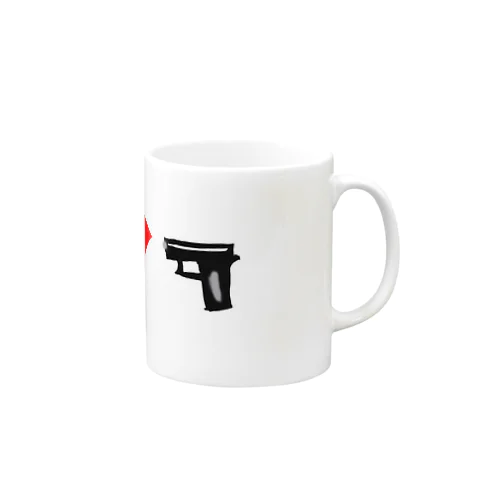 ダイヤと銃 Mug