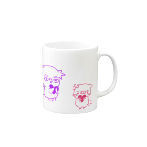 ふくろうくんとぶたちゃん Mug