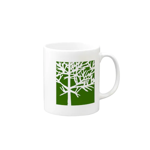 iced tree Green Mug