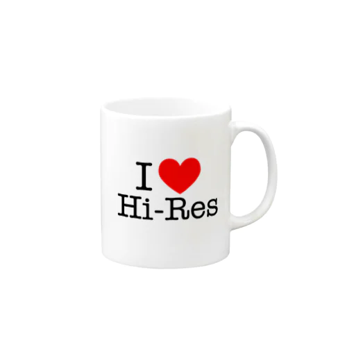 I ♡ Hi-Res （アイ・ラヴ・ハイレゾ） マグカップ