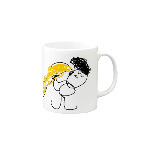 ジャズもーにん  こどもの落書きJAZZ サックス Mug