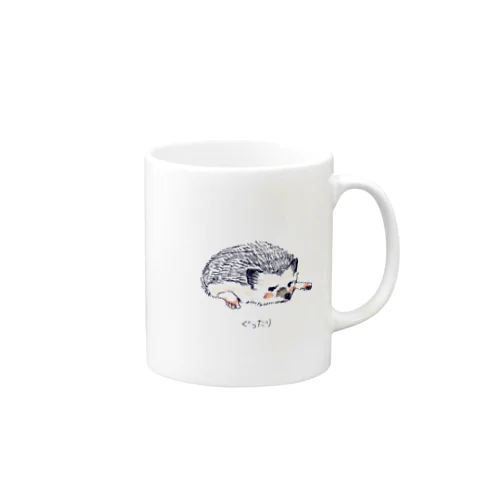 オリジナル　ハリネズミのソフィー、ぐったりする。 Mug