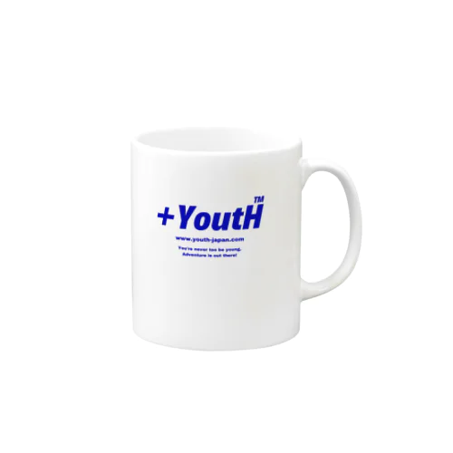 +YoutH Blue logo マグカップ