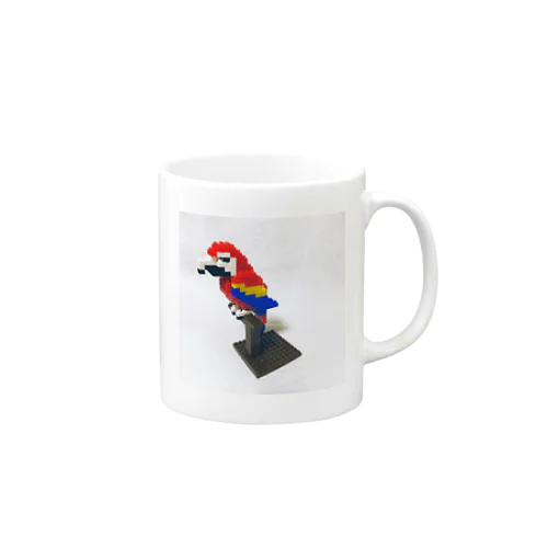 Blocks Scarlet Macaw マグカップ