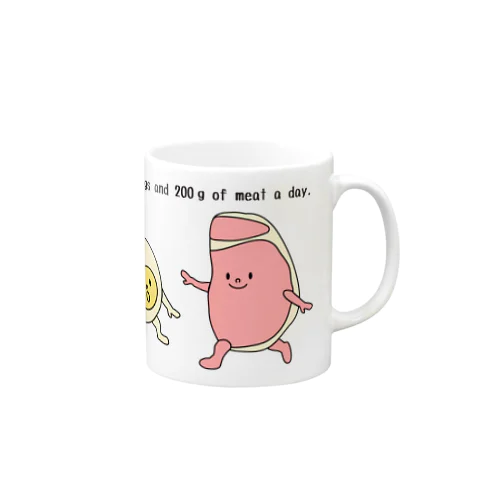 体重50㎏なら…マグカップ（カラー） Mug