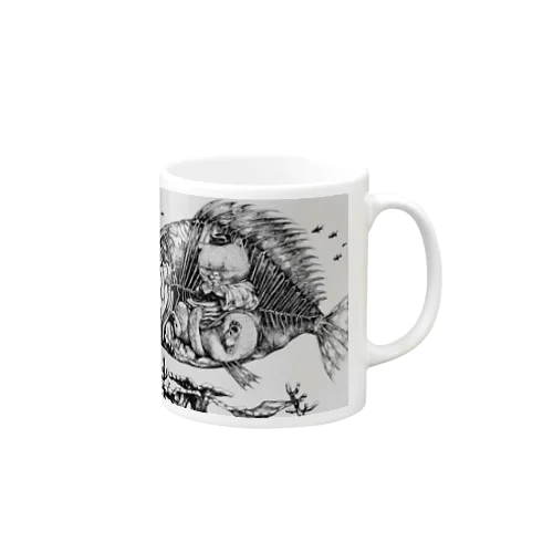 魚の中のヨナ Mug