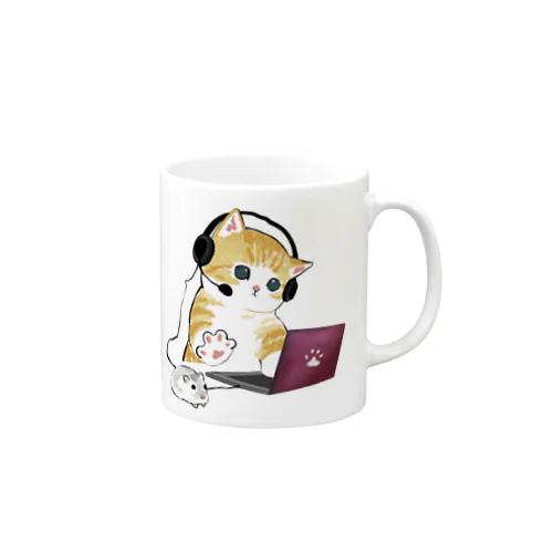 在宅勤務のプロ、その名は猫。 Mug