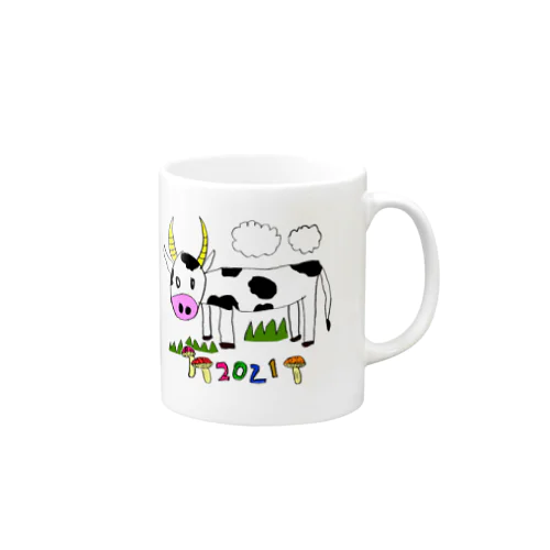 ウシのウッシー君 Mug