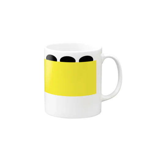 黄上の黒 Mug