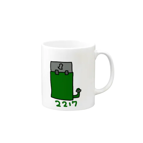 緑の筒デザインです Mug