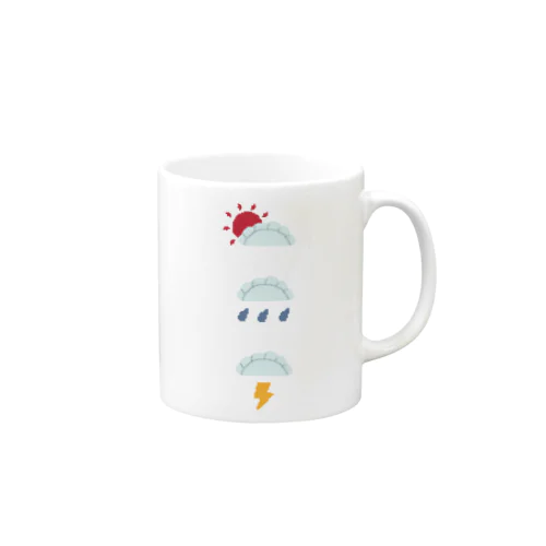 餃子のち ハレ・雨・カミナリ Mug