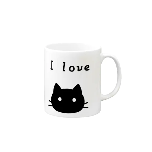 猫好きの主張 Mug