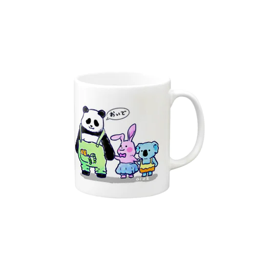 パンダうさぎコアラ Mug