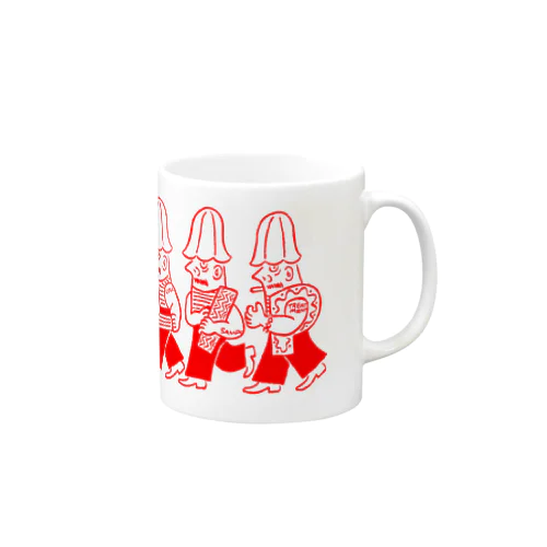 チューリップハット5（真っ赤） マグカップ