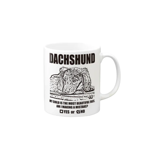 DACHSHUND(PL16DH5001) マグカップ