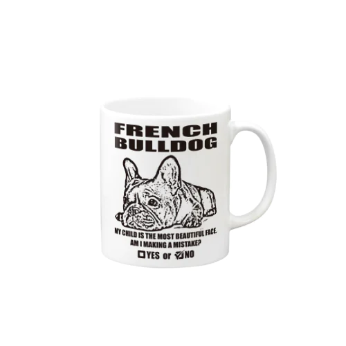 FRENCH BULLDOG(PL16FB5001) マグカップ