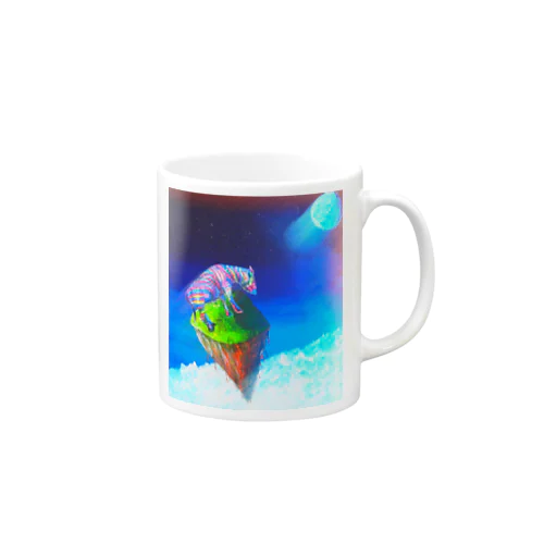 レインボージブラと空飛ぶ島　小物 Mug