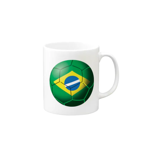 ブラジル国旗ボール Mug