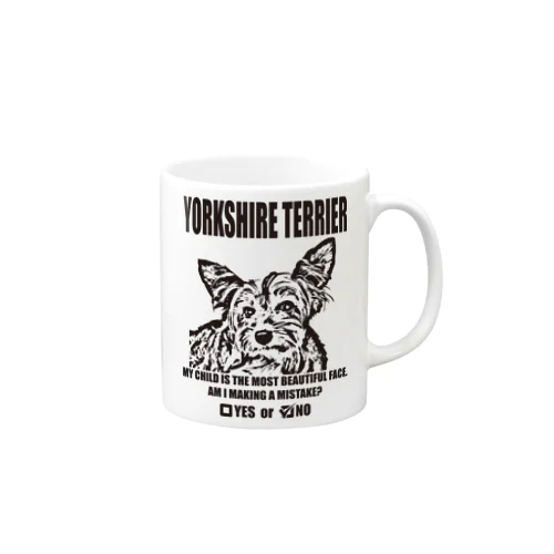 YORKSHIRE TERRIER(PL16YK5001) マグカップ