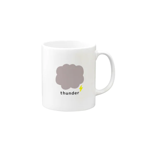 しんぷる にthunder マグカップ