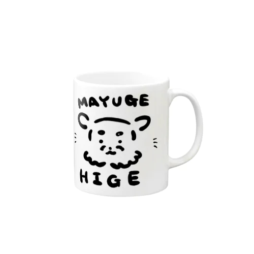 ひげまゆげ Mug