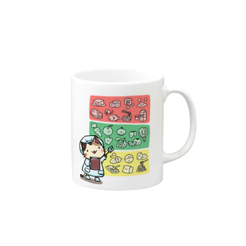 食育にゃんこ Mug