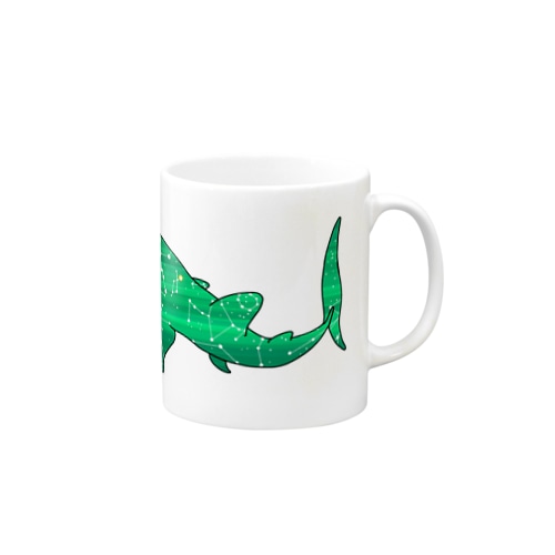 ジンベエザメ 夏の星座 緑 Mug